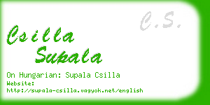 csilla supala business card